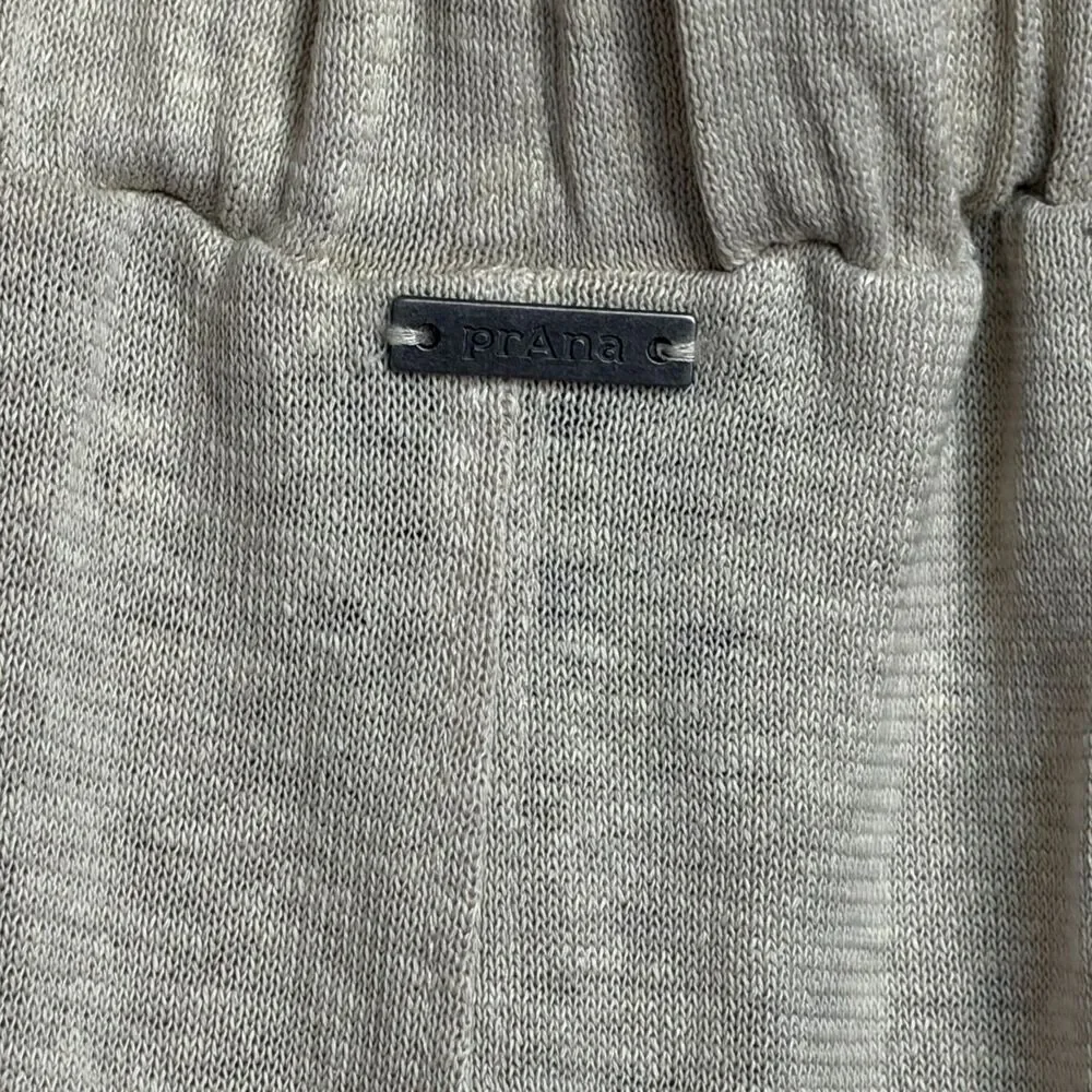 PrAna Tidal Wave Skirt In Sandwashed Beige Preppy Coastal Hemp Blend Size L
